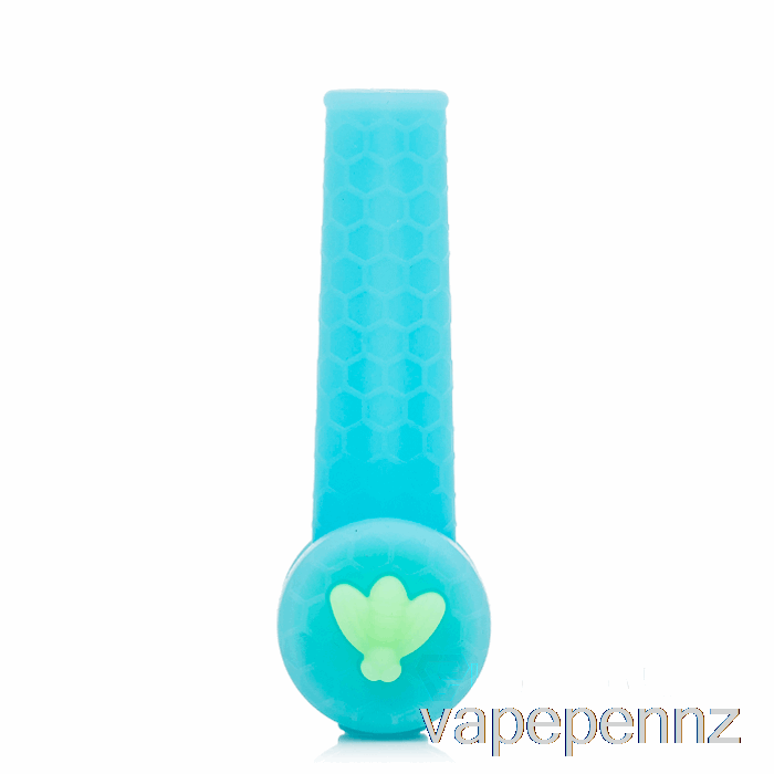 Stratus Trio Silicone Pipe UV Blue (UV Blue / UV Green Bee) VAPE NZ